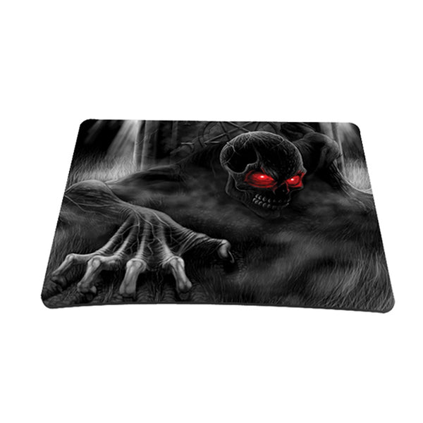 Standard 9 x 7 Inch Mouse Pad – Dark Ghost Zhombie Skull