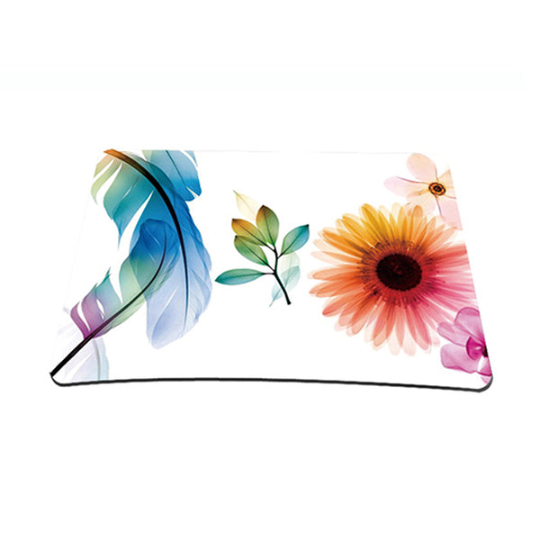 Standard 9 x 7 Inch Mouse Pad – Daisy Flower Leaves Floral