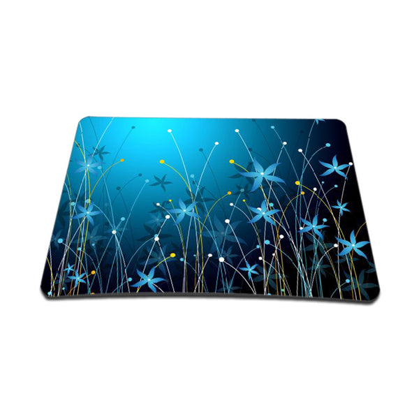 Standard 9 x 7 Inch Mouse Pad – Blue Floral