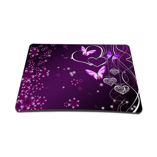 Standard 9 x 7 Inch Mouse Pad – Purple Heart Butterfly
