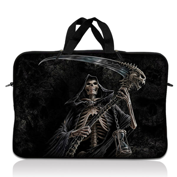 Laptop Notebook Sleeve Carrying Case with Carry Handle – Reaper Skull