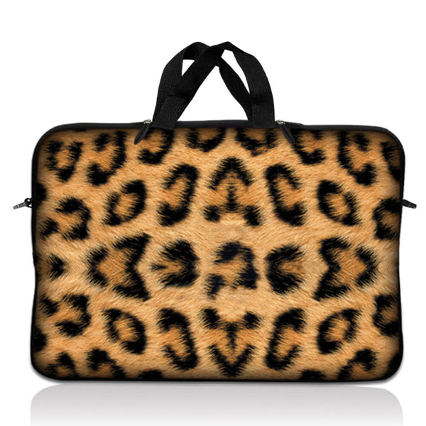 Laptop Notebook Sleeve Carrying Case with Carry Handle – Leopard Print