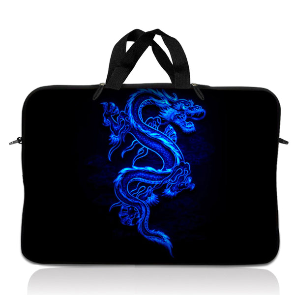 Laptop Notebook Sleeve Carrying Case with Carry Handle – Blue Dragon