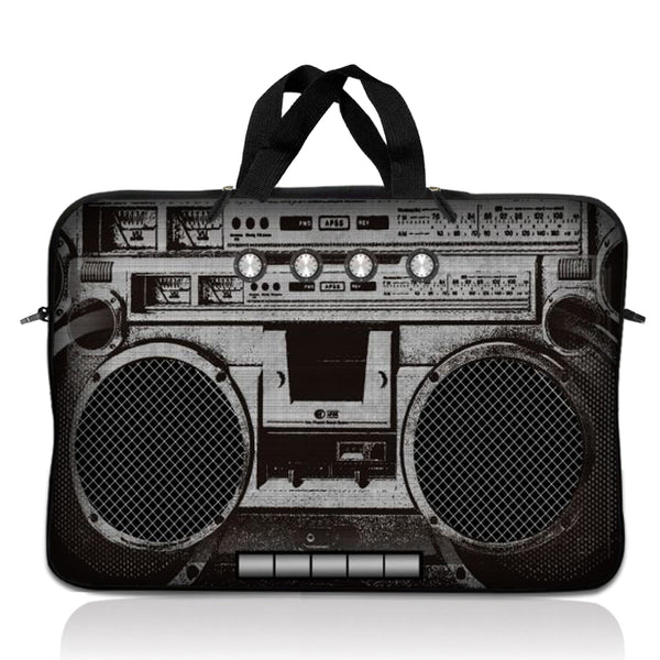 Laptop Notebook Sleeve Carrying Case with Carry Handle – Cassette Player Design