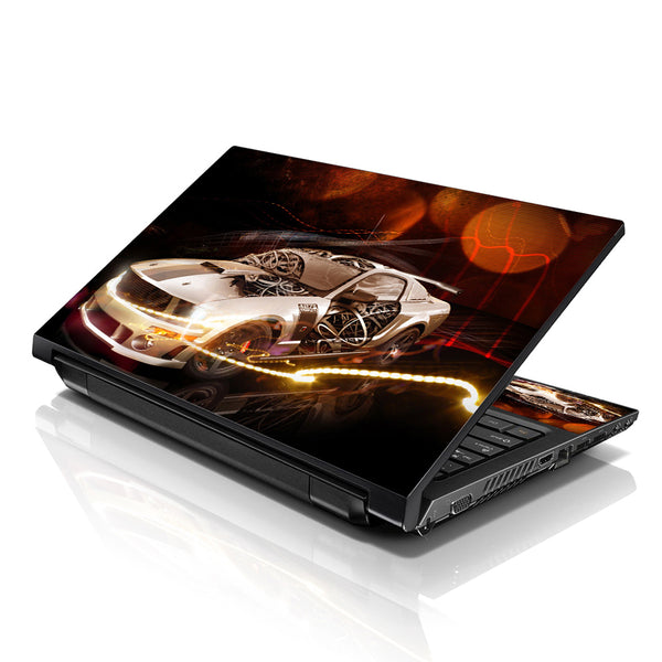 Laptop Notebook Skin Decal with 2 Matching Wrist Pads - Ford Mustang
