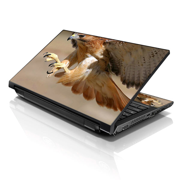 Laptop Notebook Skin Decal with 2 Matching Wrist Pads - Golden Eagle