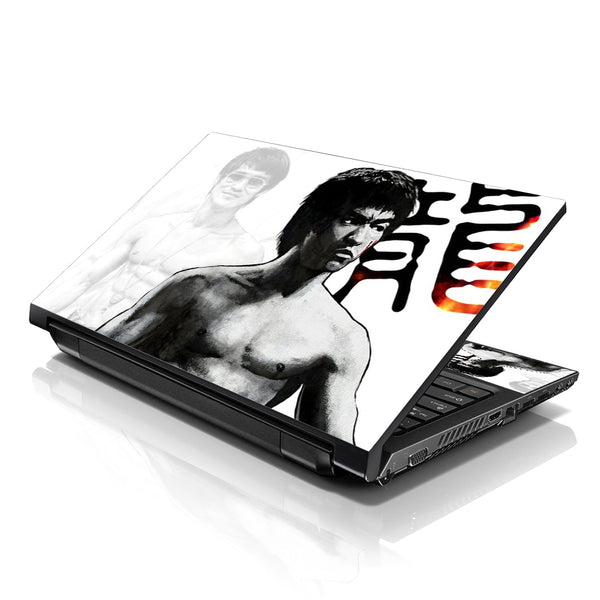 Laptop Notebook Skin Decal with 2 Matching Wrist Pads - Bruce Lee