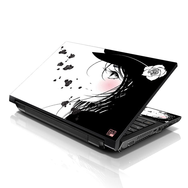 Laptop Notebook Skin Decal with 2 Matching Wrist Pads - Girl