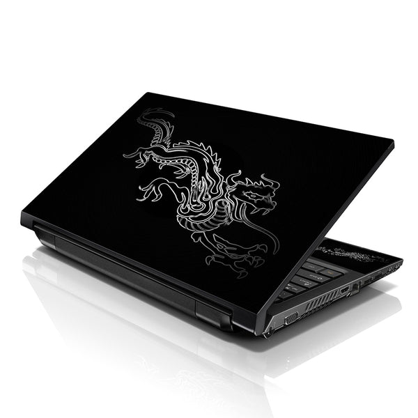 Laptop Notebook Skin Decal with 2 Matching Wrist Pads - Chinese Dragon