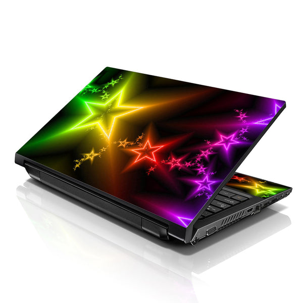 Laptop Notebook Skin Decal with 2 Matching Wrist Pads - Night Stars