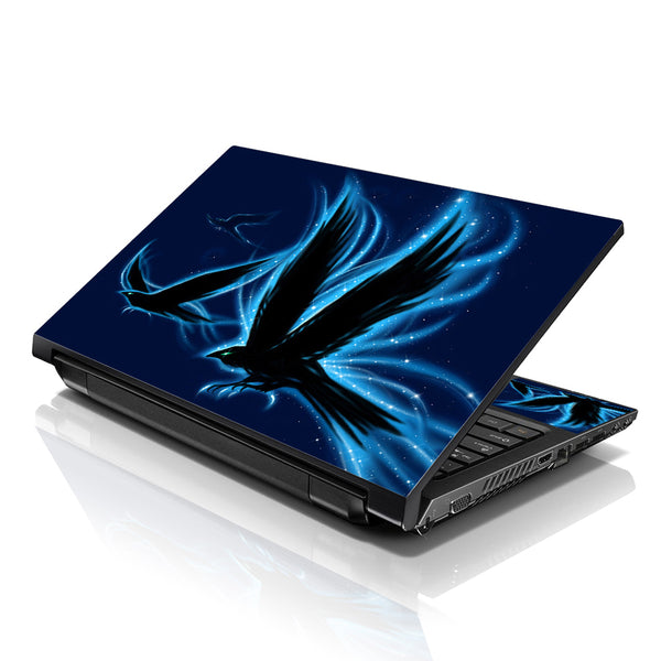 Laptop Notebook Skin Decal with 2 Matching Wrist Pads - Electric Eagle
