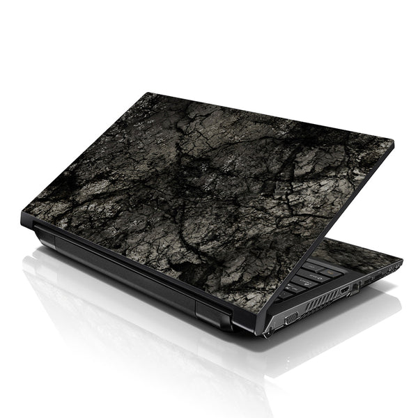 Laptop Notebook Skin Decal with 2 Matching Wrist Pads - Black Ground