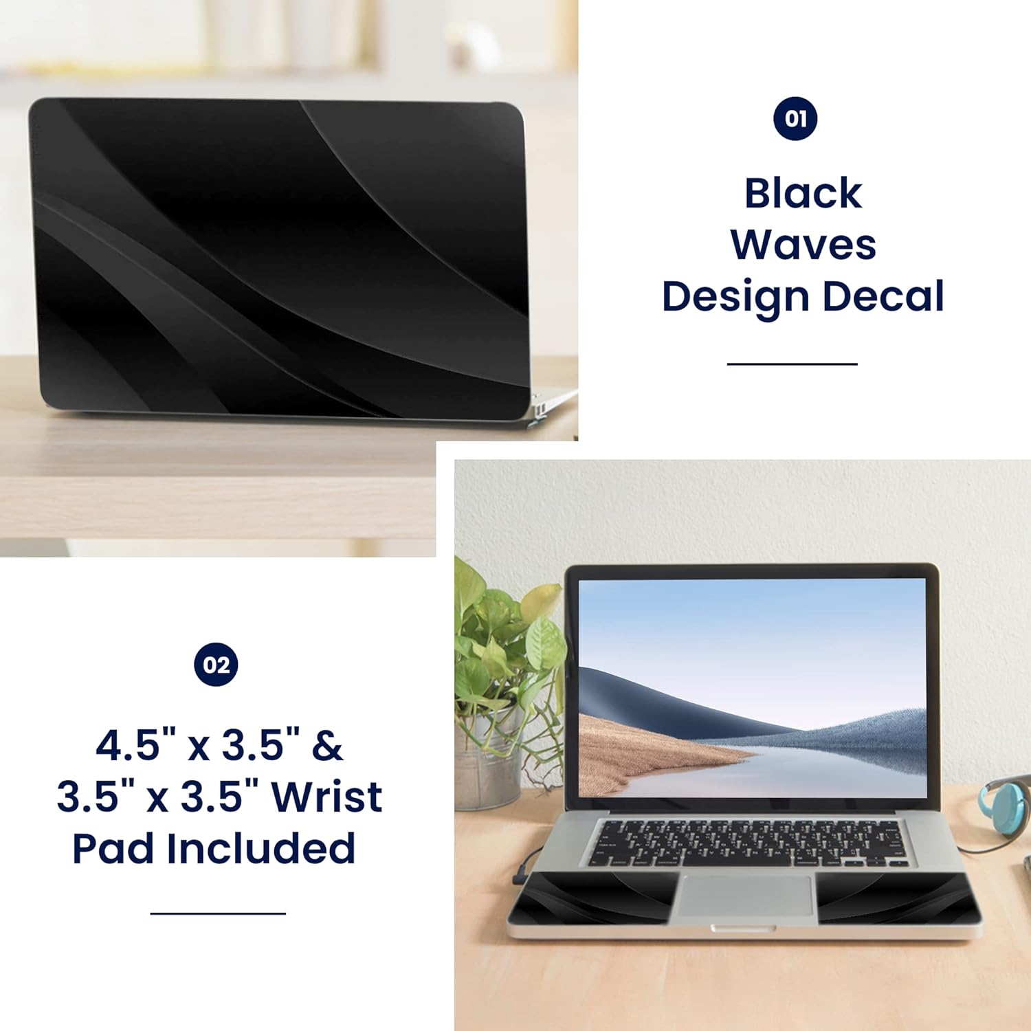 Black Decals For Laptop Compter