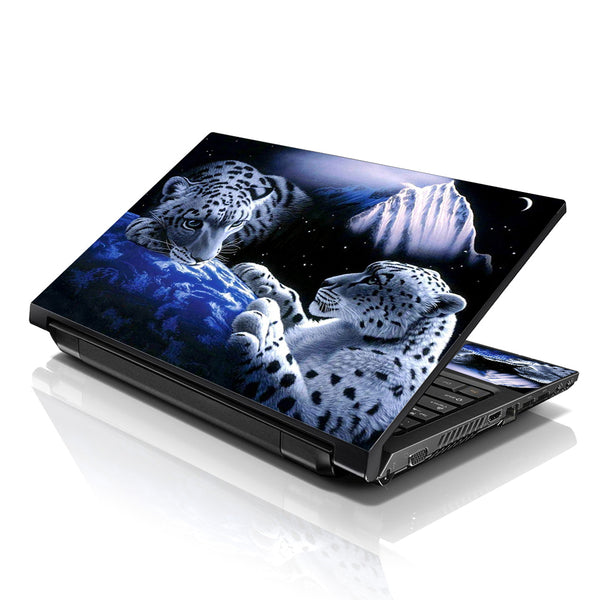 Laptop Notebook Skin Decal with 2 Matching Wrist Pads - Mountain Lions
