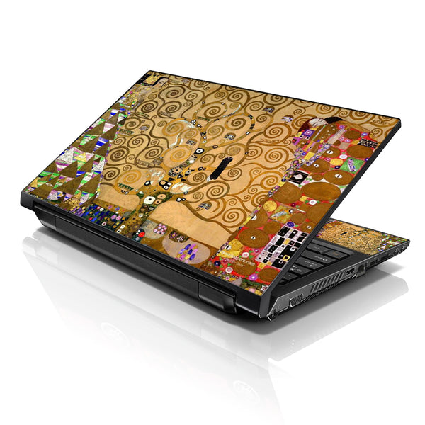 Laptop Notebook Skin Decal with 2 Matching Wrist Pads - Klimt Tree of Life