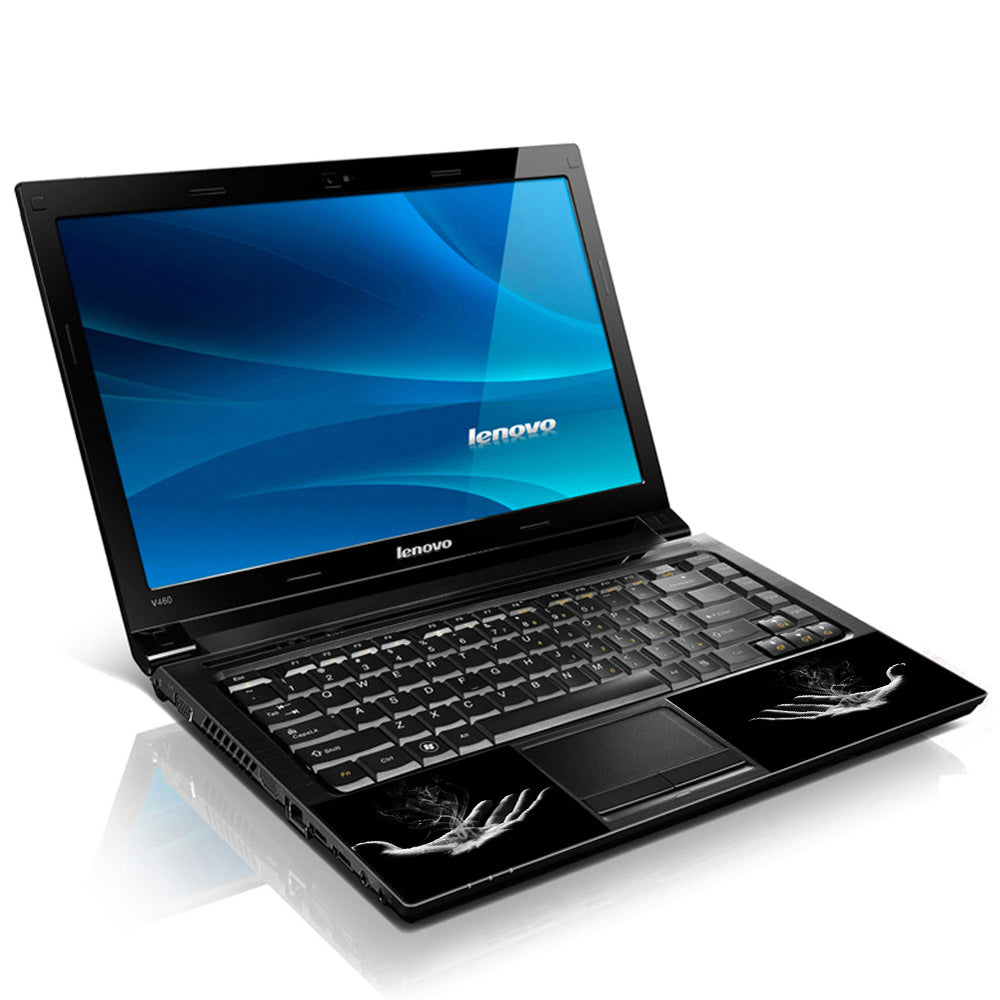 Smoking Hand Laptop Skin Decal with 2 Matched Graphical Wrist Padded ...
