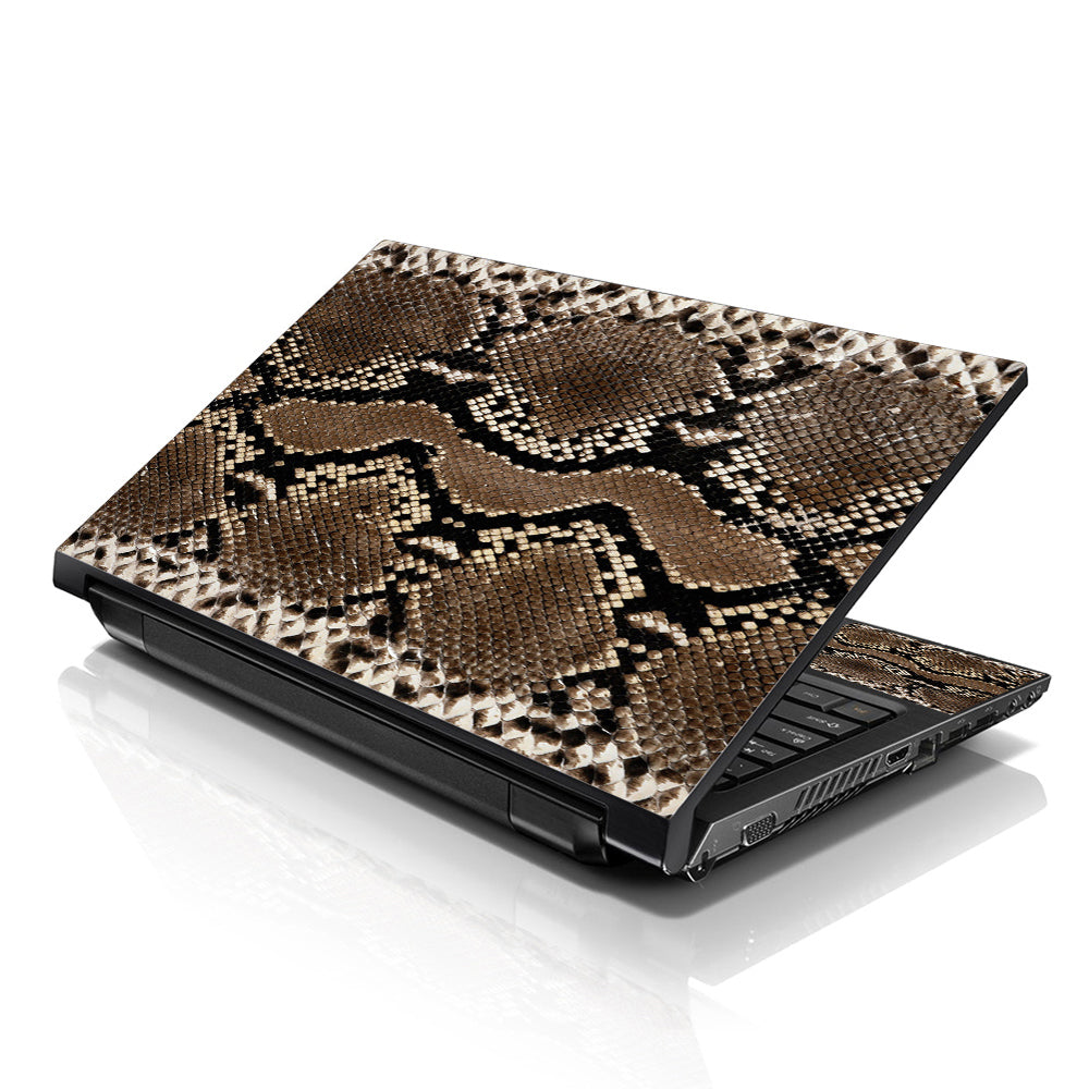 Snake Print Laptop Skin Decal with 2 Matched Graphical Wrist Padded ...