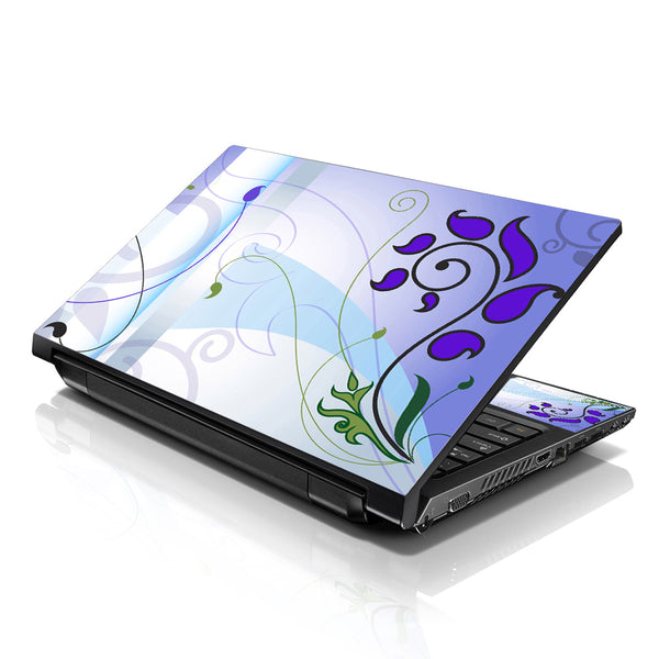Laptop Notebook Skin Decal with 2 Matching Wrist Pads - Spring Abstract
