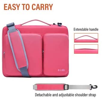 laptop sleeve with shoulder strap - Pink