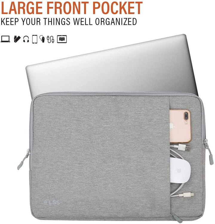Laptop Briefcase Case Sleeve - Grey