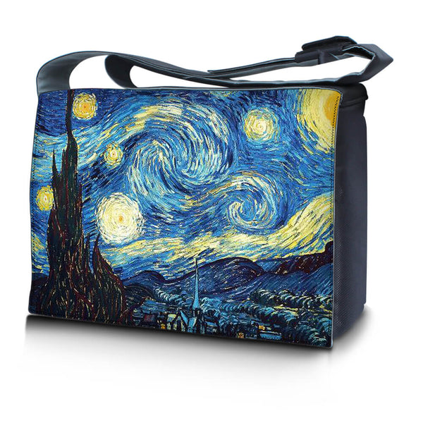 Laptop Padded Compartment Shoulder Messenger Bag Carrying Case – Starry Night