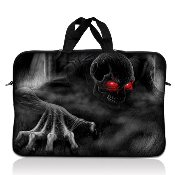 Laptop Notebook Sleeve Carrying Case with Carry Handle – Red Eye Dark Ghost Zombie Skull