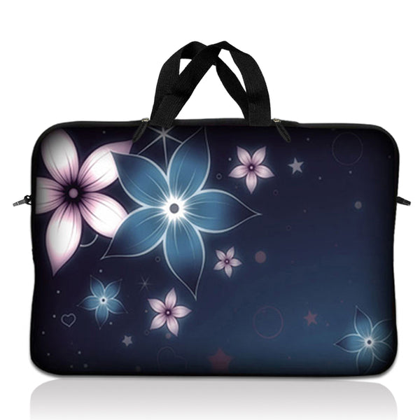 Laptop Notebook Sleeve Carrying Case with Carry Handle – Plumeria Flower Floral