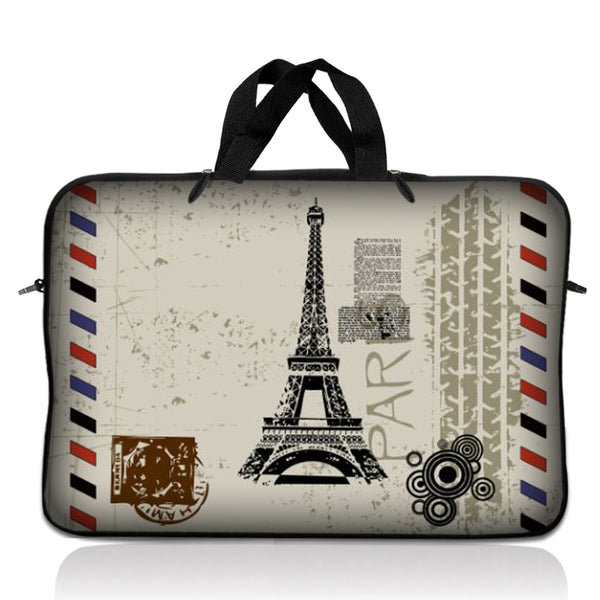 Laptop Notebook Sleeve Carrying Case with Carry Handle – Paris Design
