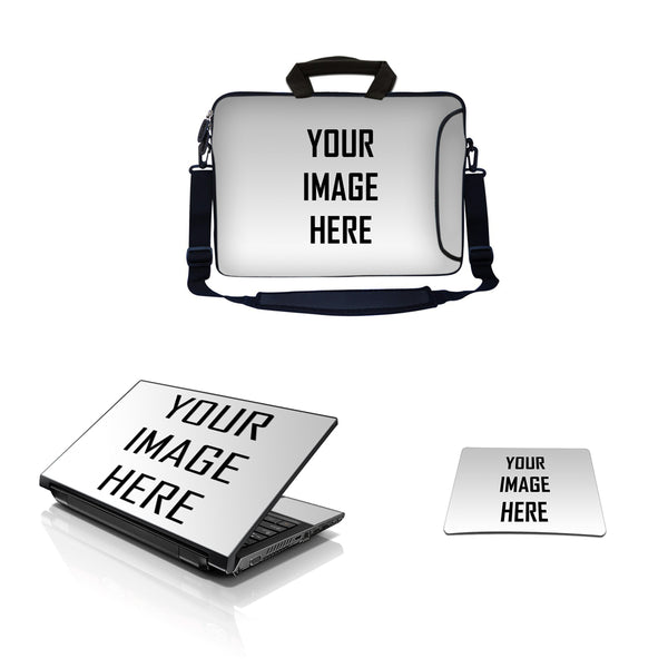 Customized Laptop Sleeve W/ Side Pocket & Skin & Mouse Pad
